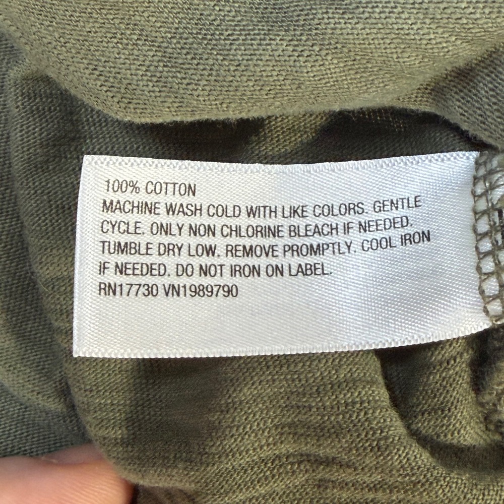 Universal Thread Olive Green Slub Knit V-Neck Maxi Dress Womens XS Boho Earthy - Picture 5 of 6